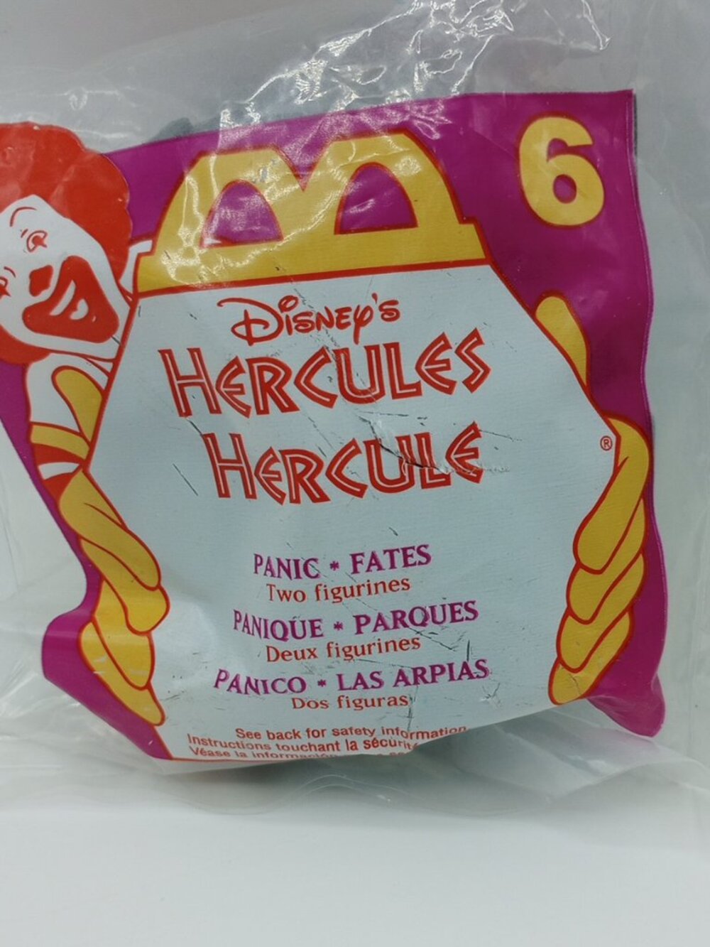 Vintage 1996 Sealed Disney's Hercules Panic Fates #6 - 2 Figure Set - McDonald's